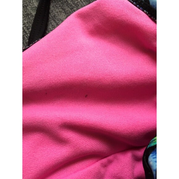 Xhilaration Girls Peace Sign Print Swim Top Tie Back Neck Size L 10-12 - Picture 7 of 7